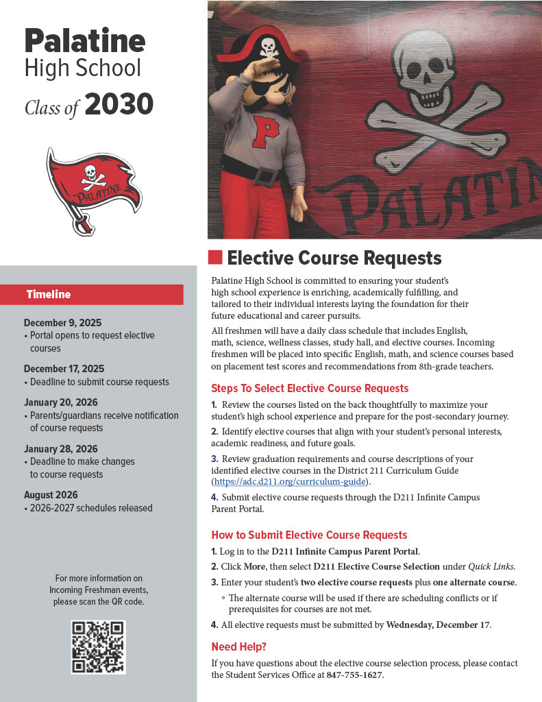 PHS Freshman Elective Course Requests